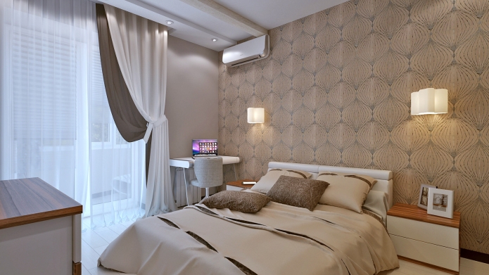 Дизайн интерьера спальни в трехкомнатной квартире